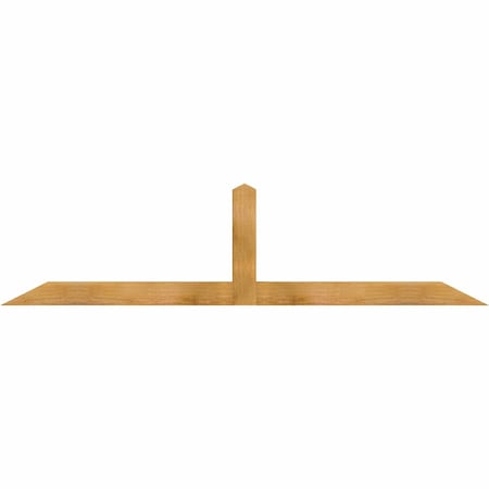 Ekena Millwork Portland Rough Sawn Timber Gable Bracket, Western Red Cedar, 84"W x 21"H x 4"D x 4"F, 6/12 Pitch GBW084X21X0404POR00RWR